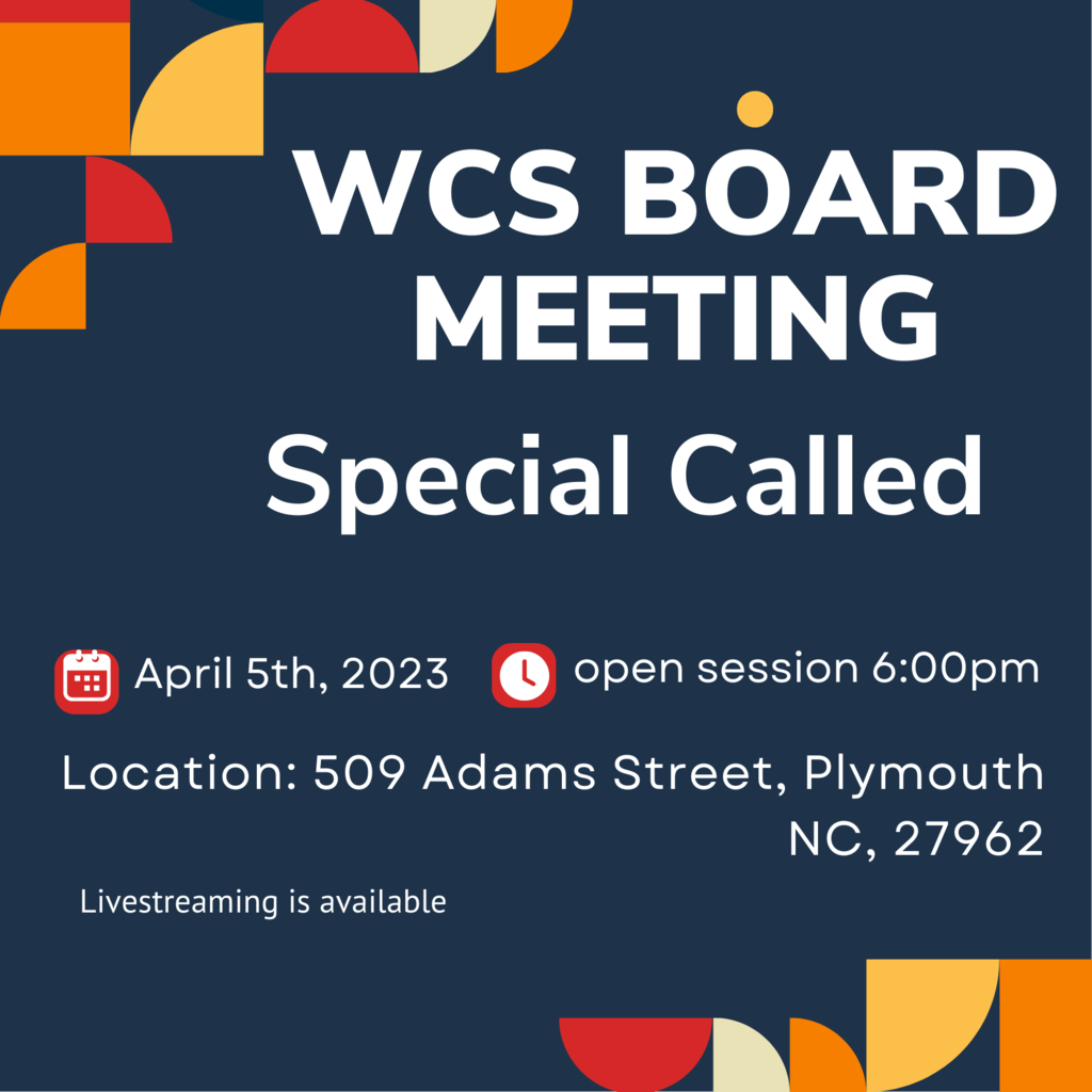 Special called board meeting