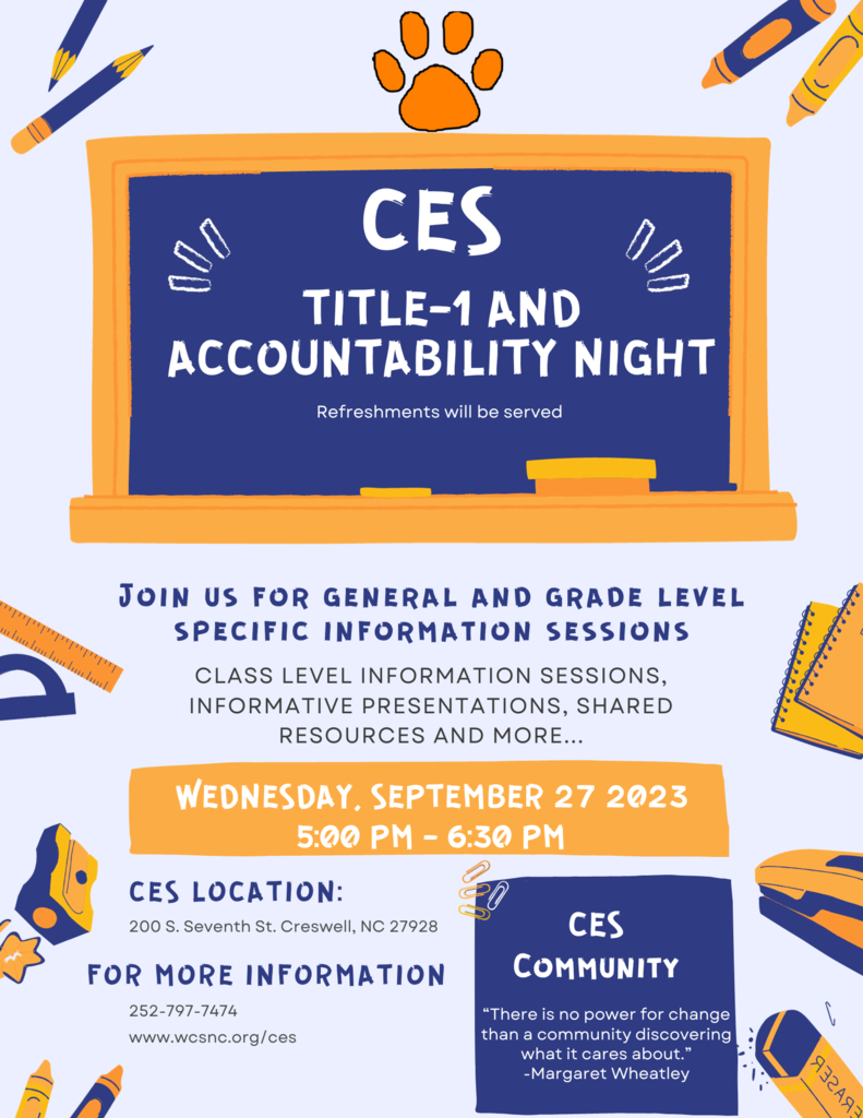 CES Title-1/Accountability Night 